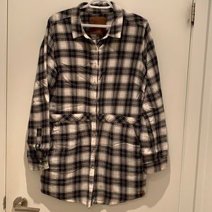 Roots size XL plaid shirt